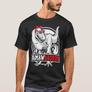 Camiseta Mamawsaurus Dinosaur Familia Matanza Mujeres