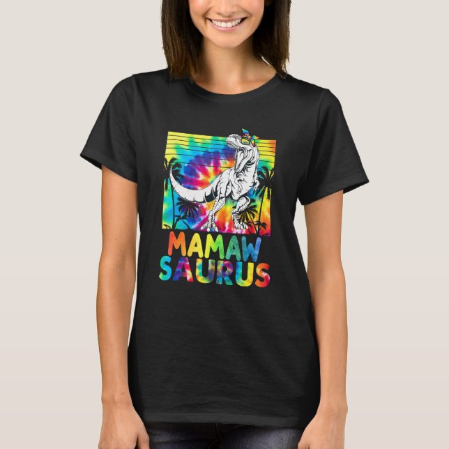 Camiseta Mamawsaurus Rex Mom Dinosaur Mamaw Saurus Madres (Anverso)
