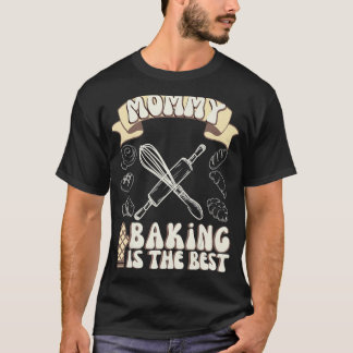 Camiseta Mami Baking es lo mejor para Baker Mom Retro Cute