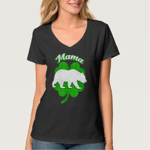 Camiseta Mami Bear Clover Irlandés Lucky Funny Pareándose S