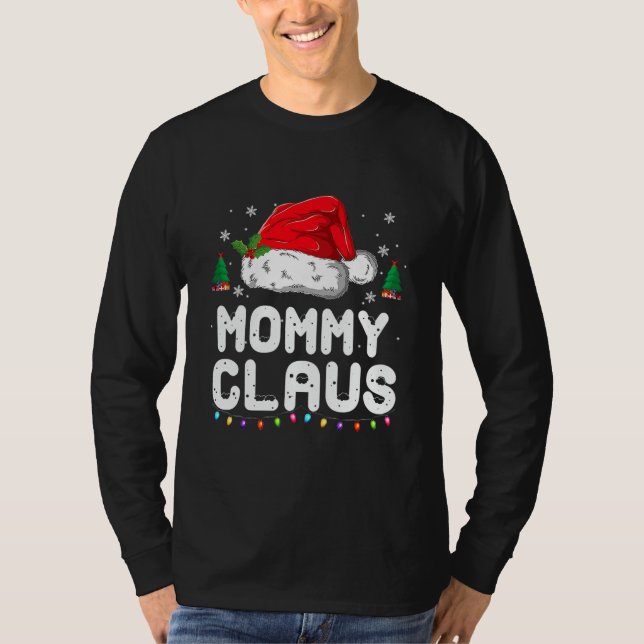 Camiseta Mami Claus Navidades Camisas Pajama Familia (Anverso)