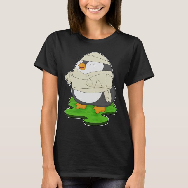 Camiseta Mami de Halloween en pingüino (Anverso)