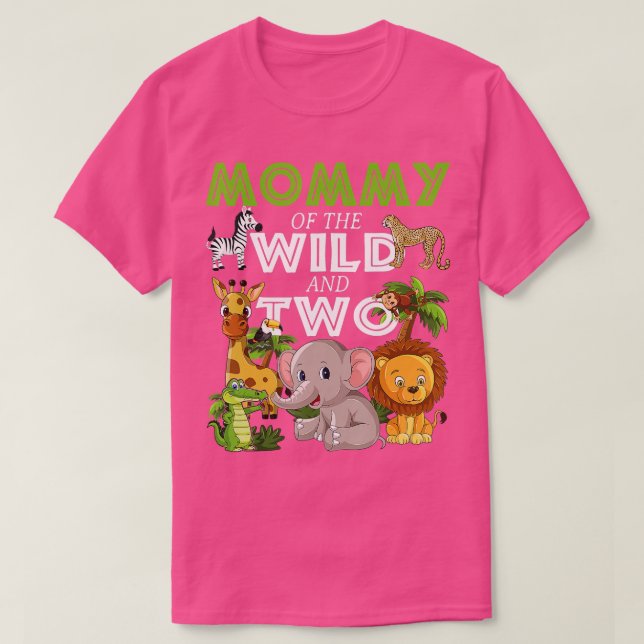 Camiseta Mami de la salvaje Selva Safari de los dos Zoológi (Diseño del anverso)