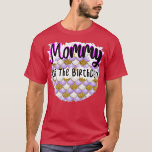 Camiseta Mami de la sirena de cumpleaños por v4