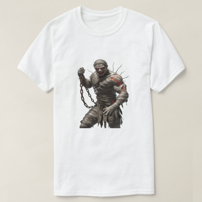 Camiseta Mami de las maldiciones - Muscular Horror Warrior  (Diseño del anverso)