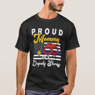 Camiseta Mami De Un Alguacil Adjunto Cute Flores Orgullosa