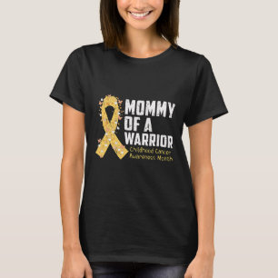 Camiseta Mami de un guerrero para la conciencia del cáncer