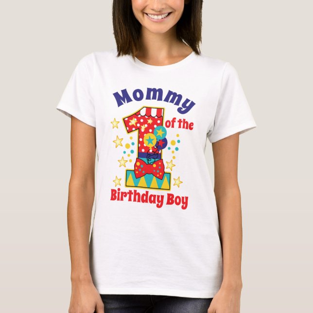Camiseta Mami del Carnaval del primer niño de cumpleaños (Anverso)