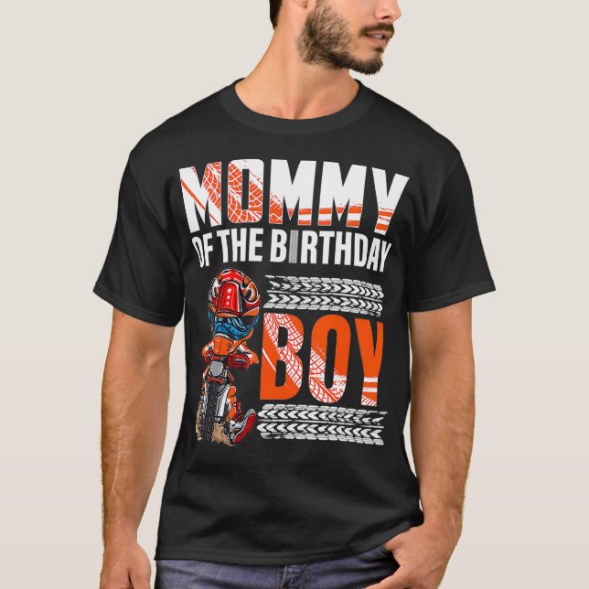 Camiseta Mami del cumpleaños motocross (Anverso)