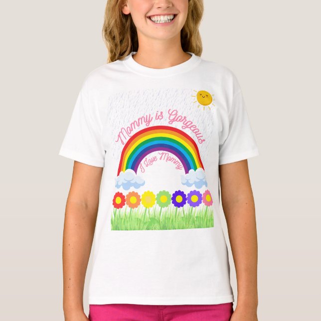 Camiseta Mami es un grandioso arcoiris - un regalo del Día  (Anverso)