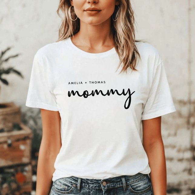 Camiseta Mami | Nombres modernos de madres Minimalistas (Subido por el creador)