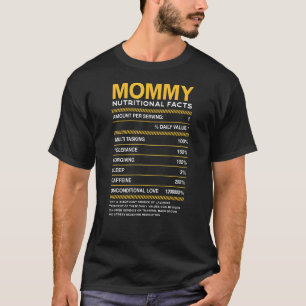 Camiseta Mami Nutrition Hechos Mamá Mamá Humor Profesional