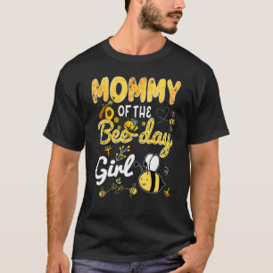 Camiseta Mami Of Bee Day Chica Primera Familia Abeja Cumple