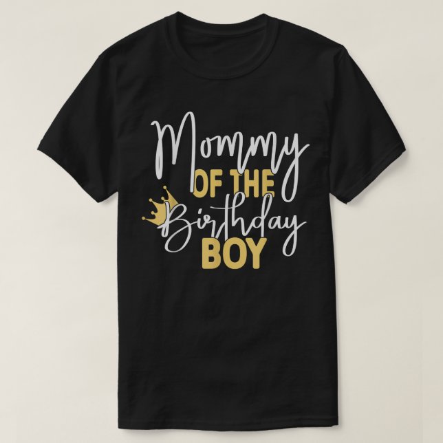 Camiseta Mami Of Birthday Boy Bday Fiesta  (Diseño del anverso)