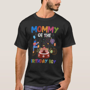 Camiseta Mami Of Birthday Boy Ringmaster Circus Nacida