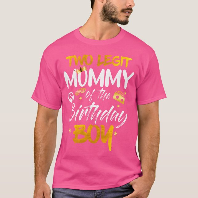 Camiseta Mami Of Birthday Boy Shirt 2Natal Hip H (Anverso)