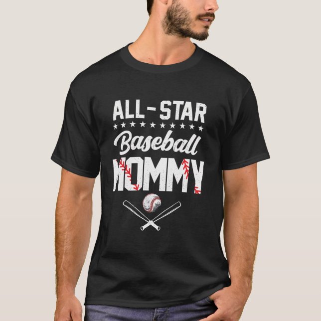 Camiseta Mami Of Birthday Boy Shirt All Star Baseball (Anverso)