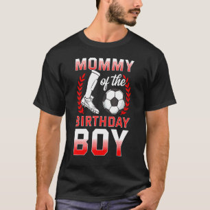 Camiseta Mami Of Birthday Boy Soccer Player Bday Celeb