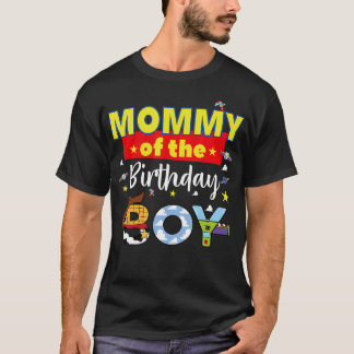 Camiseta Mami Of Birthday Boy Toy Familly Matando Sto