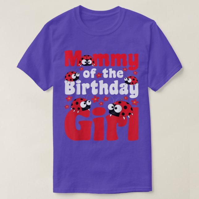 Camiseta Mami Of Birthday Chica Ladybug Insect Entomol (Diseño del anverso)