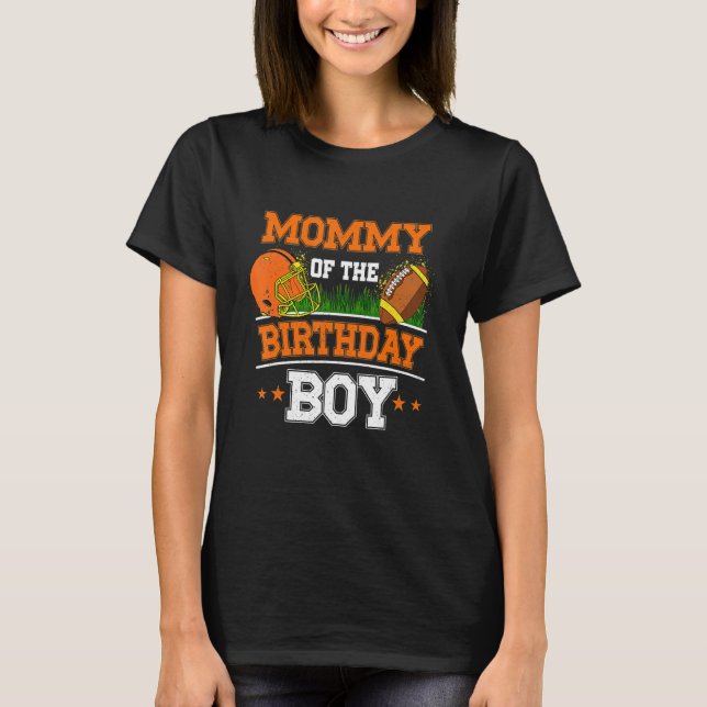 Camiseta Mami Of Birthday Football Soccer Theme Bd (Anverso)