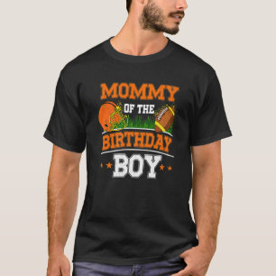 Camiseta Mami Of Birthday Football Soccer Theme Bd