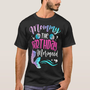 Camiseta Mami Of Birthday Mermaid Family Mathching