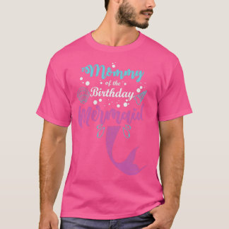 Camiseta Mami Of Birthday Mermaid Gifts Mujeres Familia M