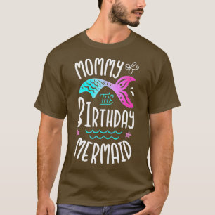 Camiseta Mami Of Birthday Mermaid Gifts Mujeres Familia M