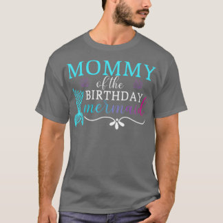 Camiseta Mami Of Birthday Mermaid Gifts Mujeres Familia M
