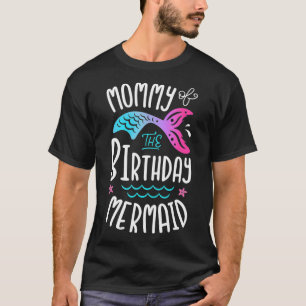 Camiseta Mami Of Birthday Mermaid Gifts Mujeres Familia M