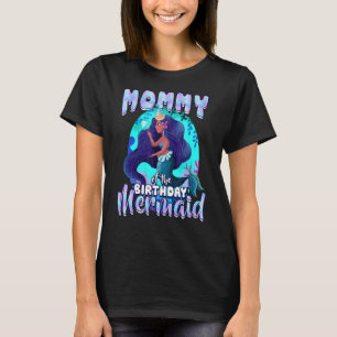 Camiseta Mami Of Birthday Mermaid Matando A La Familia