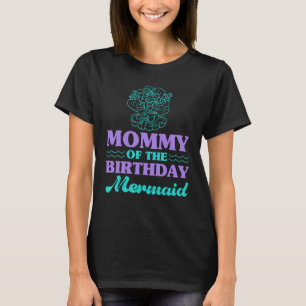 Camiseta Mami Of Birthday Mermaid Para Mujeres Por Familia