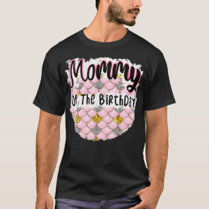 Camiseta Mami Of Birthday Mermaid para v3