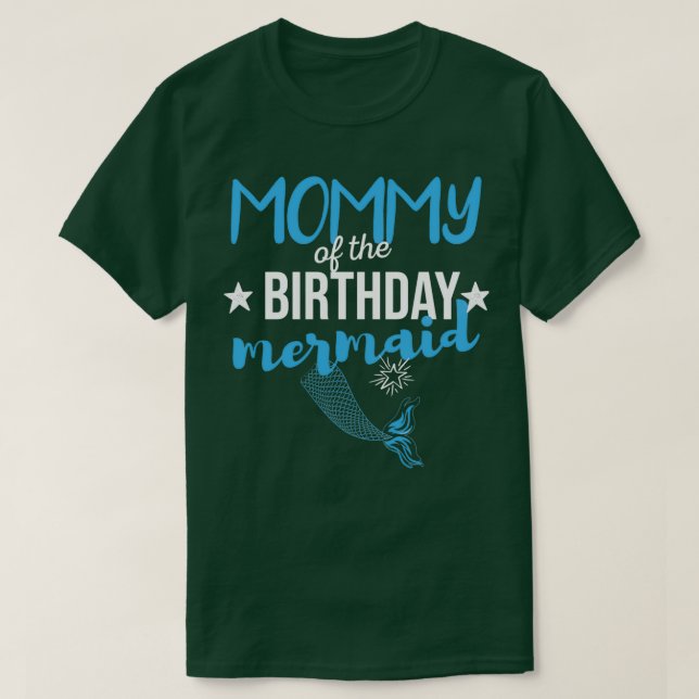 Camiseta Mami Of Birthday Mermaid Regalo Para Mujeres 1 (Diseño del anverso)