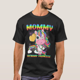 Camiseta Mami Of Birthday Princess Dabbing O Flossing