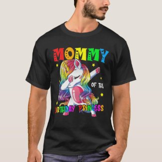 Camiseta Mami Of Birthday Princess Funny Dabbing Unico
