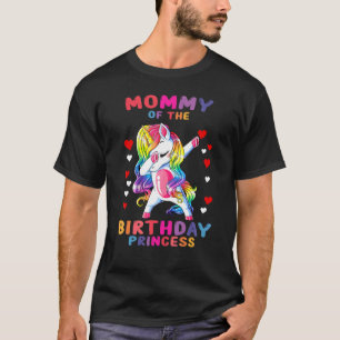 Camiseta Mami Of Birthday Princess Unicorn Chica Outfi