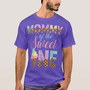 Camiseta Mami Of Sweet One Ice Cream Primer Nacimiento