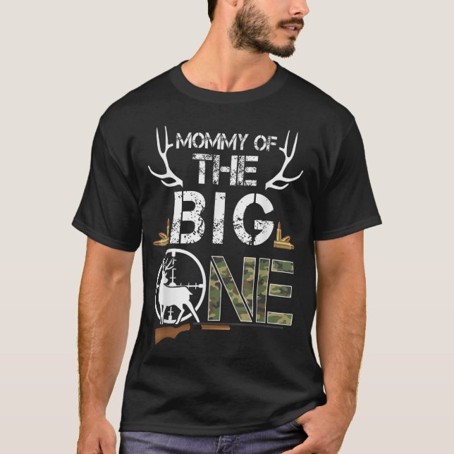 Camiseta Mami Of The Big One Birthday Boy Deer Hunter (Anverso)