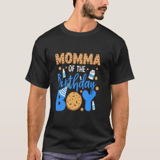 Camiseta Mami of the Birthday Boy Cookies and Leche Birthda