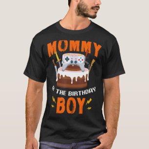 Camiseta Mami of the Birthday Boy Gamer Gamepad Mateo F