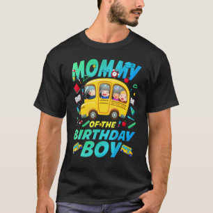 Camiseta Mami of the Birthday Boy School Bus Bday Family P