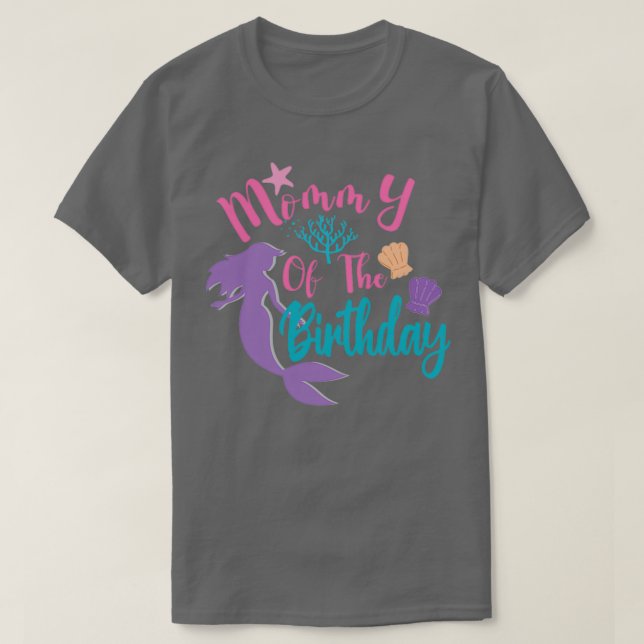 Camiseta Mami Of The Birthday Mermaid 39 (Diseño del anverso)