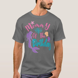 Camiseta Mami Of The Birthday Mermaid 39