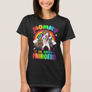 Camiseta Mami of the Birthday Princess Chica Teen Dabbing U
