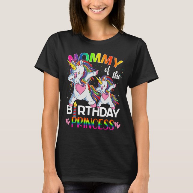 Camiseta Mami of the Birthday Princess Chicas Fiesta Evento (Anverso)