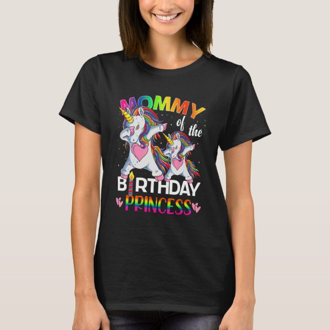 Camiseta Mami of the Birthday Princess Chicas Fiesta Evento (Anverso)