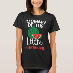 Camiseta Mami Of The Little Watermelon Baby Invitación F