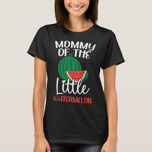 Camiseta Mami Of The Little Watermelon Baby Invitación F (Anverso)
